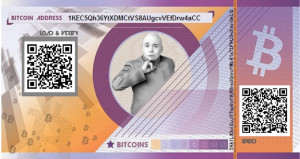 Dr. Evil Themed Paper Wallet